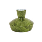 Hand Printed Vase Mint Green